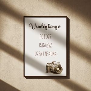 Esküvői kép - Vendégkönyv - fotózz, ragassz, üzenj nekünk, Otthon & Életmód, Dekoráció, Kép & Falikép, Üvegkép, Papírművészet, MESKA