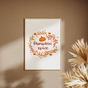 Pumpkin spice falikép, Otthon & Életmód, Dekoráció, Kép & Falikép, Üvegkép, Papírművészet, MESKA