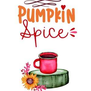 Pumpkin spice őszi képeslap borítékkal - karácsony - karácsonyi ajándékozás - karácsonyi képeslap, üdvözlőlap, ajándékkísérő - Meska.hu