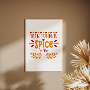 Talk Pumpkin Spice to Me falikép, Otthon & Életmód, Dekoráció, Kép & Falikép, Üvegkép, Papírművészet, MESKA
