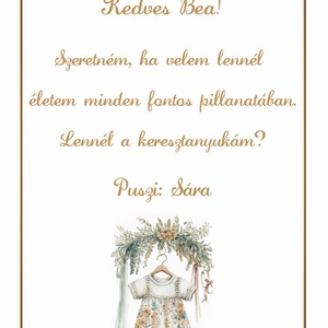 Keresztszülő felkérő - játék & sport - keresztelőajándékok - Meska.hu