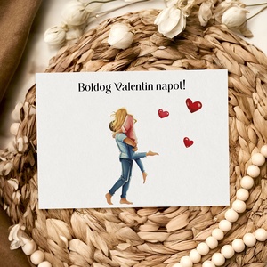 Valentin napi képeslap rólatok - Te választod a designt, saját szöveggel kérhető - otthon & életmód - papír, írószer - egyedi szerkesztés - Meska.hu