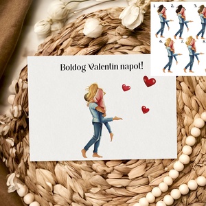 Valentin napi képeslap rólatok - Te választod a designt, saját szöveggel kérhető, Otthon & Életmód, Papír, írószer, Egyedi szerkesztés, Papírművészet, MESKA