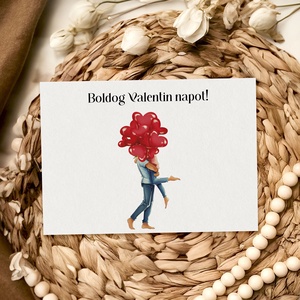 Valentin napi képeslap rólatok - Te választod a designt, saját szöveggel kérhető - otthon & életmód - papír, írószer - egyedi szerkesztés - Meska.hu