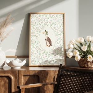 Baba/Gyermekszoba falikép - Vintage  Madame Goose (V1), Otthon & Életmód, Babaszoba, gyerekszoba, Babaszoba kép, Papírművészet, MESKA