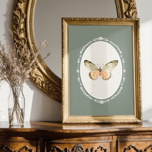 Baba/Gyermekszoba falikép - Vintage - Pillangó tánc (V13), Otthon & Életmód, Babaszoba, gyerekszoba, Babaszoba kép, Papírművészet, MESKA