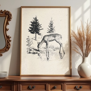 Baba/Gyermekszoba falikép - Vintage - Erdei mese (V19), Otthon & Életmód, Babaszoba, gyerekszoba, Babaszoba kép, Papírművészet, MESKA