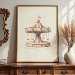 Baba/Gyermekszoba falikép - Vintage - Móka (V22), Otthon & Életmód, Babaszoba, gyerekszoba, Babaszoba kép, Papírművészet, MESKA