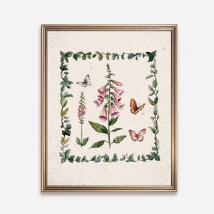 Baba/Gyermekszoba falikép - Vintage - Színes szárnyak (V32), Otthon & Életmód, Babaszoba, gyerekszoba, Babaszoba kép, Papírművészet, MESKA