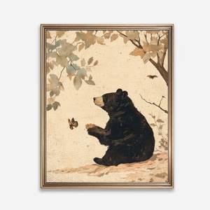 Baba/Gyermekszoba falikép - Vintage - Puha szellő (V36), Otthon & Életmód, Babaszoba, gyerekszoba, Babaszoba kép, Papírművészet, MESKA