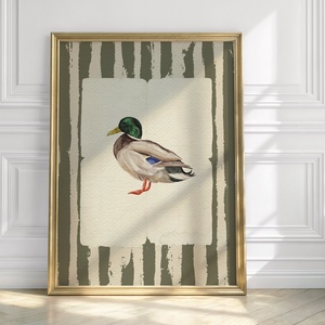 Baba/Gyermekszoba falikép - Vintage - Tó nyugodt őre (V49), Otthon & Életmód, Babaszoba, gyerekszoba, Babaszoba kép, Papírművészet, MESKA