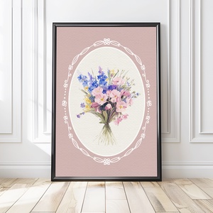 Baba/Gyermekszoba falikép - Vintage - Ódon virágillat (V67), Otthon & Életmód, Babaszoba, gyerekszoba, Babaszoba kép, Papírművészet, MESKA