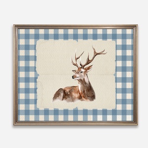 Baba/Gyermekszoba falikép - Vintage - Csodaszarvas (V78), Otthon & Életmód, Babaszoba, gyerekszoba, Babaszoba kép, Papírművészet, MESKA