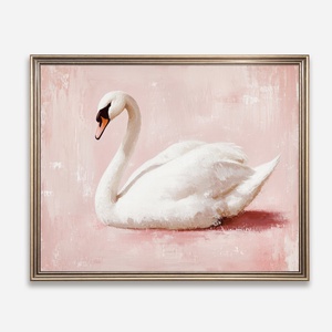 Baba/Gyermekszoba falikép - Vintage - Hattyúk tava (V79), Otthon & Életmód, Babaszoba, gyerekszoba, Babaszoba kép, Papírművészet, MESKA