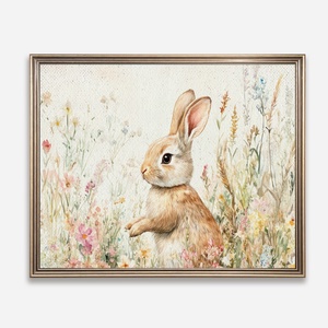 Baba/Gyermekszoba falikép - Vintage - Színes-szőrös nyúlmesék (V85), Otthon & Életmód, Babaszoba, gyerekszoba, Babaszoba kép, Papírművészet, MESKA