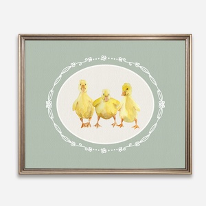 Baba/Gyermekszoba falikép - Vintage - Csibe-csoda (V94), Otthon & Életmód, Babaszoba, gyerekszoba, Babaszoba kép, Papírművészet, MESKA