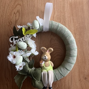 Húsvéti kopogtató, ajtódísz - otthon & életmód - dekoráció - ajtó- és ablak dekoráció - ajtódísz & kopogtató - Meska.hu