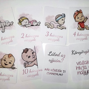 Baba mérföldkő kártya / kártyacsomag - Meska.hu
