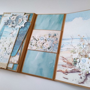 'Sunny Moments' emlékalbum, fotóalbum, scrapbook - otthon & életmód - papír, írószer - album & fotóalbum - Meska.hu