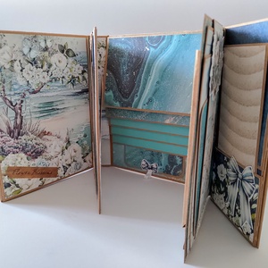 'Sunny Moments' emlékalbum, fotóalbum, scrapbook - otthon & életmód - papír, írószer - album & fotóalbum - Meska.hu