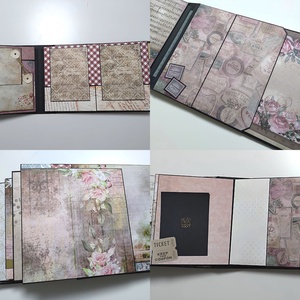 'Preserved memories' vintage emlékalbum, fotóalbum, scrapbook - otthon & életmód - papír, írószer - album & fotóalbum - Meska.hu