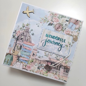 'Wonderful Journey' Album / Fotóalbum / Scrapbook, Otthon & Életmód, Papír, írószer, Album & Fotóalbum, Papírművészet, Fotó, grafika, rajz, illusztráció, MESKA