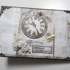 'Precious memories' vintage emlékalbum, fotóalbum, scrapbook - Meska.hu