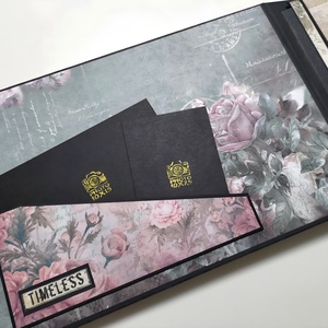 'Precious memories' vintage emlékalbum, fotóalbum, scrapbook - otthon & életmód - papír, írószer - album & fotóalbum - Meska.hu