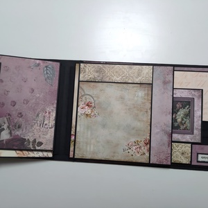'Precious memories' vintage emlékalbum, fotóalbum, scrapbook - otthon & életmód - papír, írószer - album & fotóalbum - Meska.hu