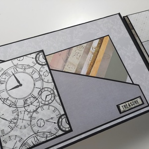 'Prevailing memories' vintage emlékalbum, fotóalbum, scrapbook - otthon & életmód - papír, írószer - album & fotóalbum - Meska.hu