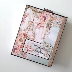 'Moments of Harmony' emlékalbum, fotóalbum, scrapbook - Meska.hu