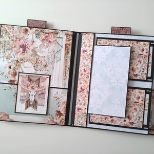 'Moments of Harmony' emlékalbum, fotóalbum, scrapbook - otthon & életmód - papír, írószer - album & fotóalbum - Meska.hu