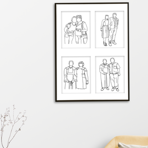 Nyomtatható Vonalrajz Portré - otthon & életmód - dekoráció - kép & falikép - poszter - Meska.hu
