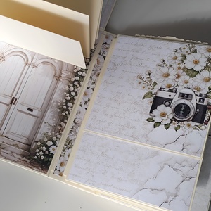 Esküvői emlékalbum, fotóalbum, scrapbook - esküvő - emlék & ajándék - album & fotóalbum - Meska.hu