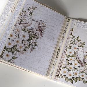 Esküvői emlékalbum, fotóalbum, scrapbook - esküvő - emlék & ajándék - album & fotóalbum - Meska.hu