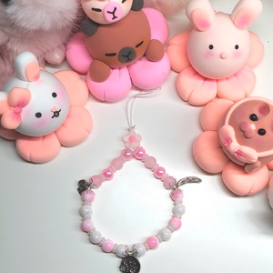 Phone charm / Mobiltelefon dísz / Kulcstartó - Hamupipőke, Táska & Tok, Kulcstartó & Táskadísz, Kulcstartó, Ékszerkészítés, Gyöngyfűzés, gyöngyhímzés, MESKA