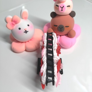 Dekorált hajcsat - ruha & divat - hajdísz & hajcsat - hajcsat & hajtű - Meska.hu