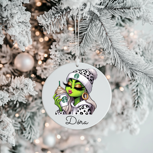 Grincselina díszek névre szólóan   - karácsony - karácsonyi lakásdekoráció - karácsonyfadíszek - Meska.hu