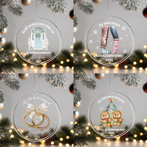 Egyedi plexi díszek ajándékba  - karácsony - karácsonyi lakásdekoráció - karácsonyfadíszek - Meska.hu