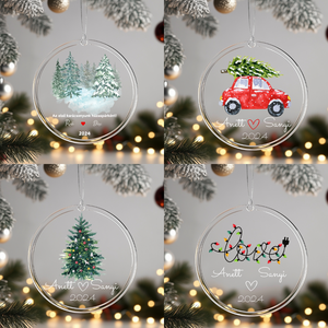 Egyedi plexi díszek ajándékba  - karácsony - karácsonyi lakásdekoráció - karácsonyfadíszek - Meska.hu