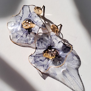 Airbloom fülbevaló - fenntartható ékszer - ékszer - fülbevaló - lógó fülbevaló - Meska.hu