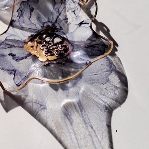 Airbloom fülbevaló - fenntartható ékszer - ékszer - fülbevaló - lógó fülbevaló - Meska.hu