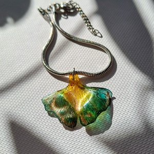 Ginkgo karkötő - fenntartható ékszer - ékszer - karkötő - charm karkötő - Meska.hu