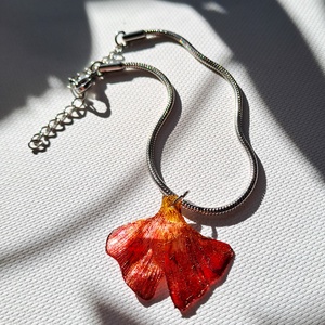 Ginkgo karkötő - fenntartható ékszer - ékszer - karkötő - charm karkötő - Meska.hu