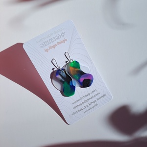 NEWFusion fülbevaló - fenntartható ékszer - ékszer - fülbevaló - lógó fülbevaló - Meska.hu