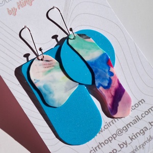 NEWFusion fülbevaló - fenntartható ékszer, Ékszer, Fülbevaló, Lógó fülbevaló, Újrahasznosított alapanyagból készült termékek, Ékszerkészítés, MESKA