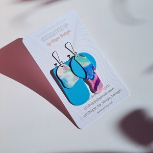 NEWFusion fülbevaló - fenntartható ékszer - ékszer - fülbevaló - lógó fülbevaló - Meska.hu