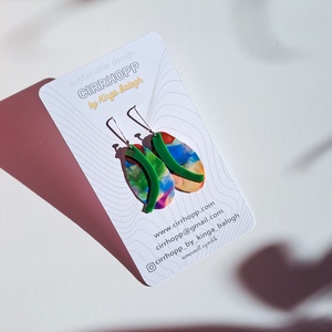 NEWFusion fülbevaló - fenntartható ékszer - ékszer - fülbevaló - lógó fülbevaló - Meska.hu