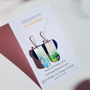 NEWFusion fülbevaló - fenntartható ékszer - ékszer - fülbevaló - lógó fülbevaló - Meska.hu