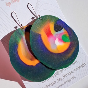 NEWFusion fülbevaló - fenntartható ékszer, Ékszer, Fülbevaló, Lógó fülbevaló, Újrahasznosított alapanyagból készült termékek, Ékszerkészítés, MESKA